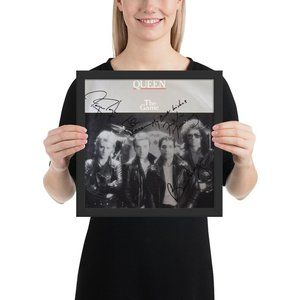 Queen FRAMED reprint signed The Game album Framed Reprint
